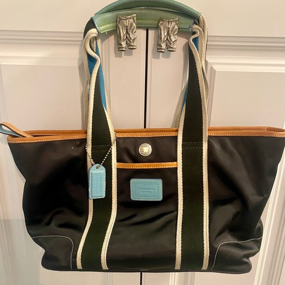 Vintage Coach Mini Hampton Sateen Tote - Picture 5 of 9